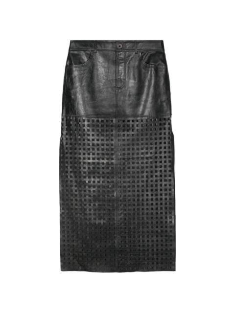 Mavis leather skirt
