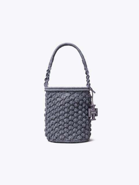 TORY BURCH Ella Hand-Crocheted Popcorn Bucket Bag