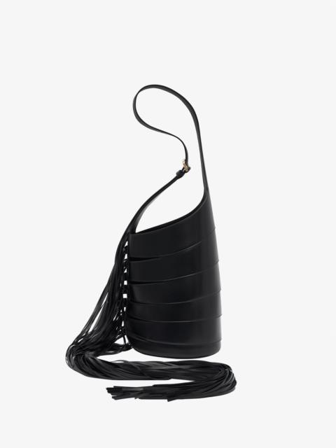 BABEL WITH FRINGES MEDIUM BAG IN GLOSSY SMOOTH CALFSKIN