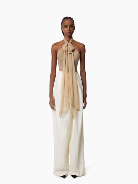 NINA RICCI White Large Draped Pants