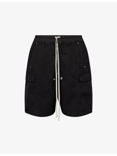 Rick Owens DRKSHDW Cargobela Exposed-Zip Cotton Shorts