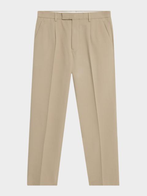 ZEGNA Men's Pleated Cotton-Wool Pants