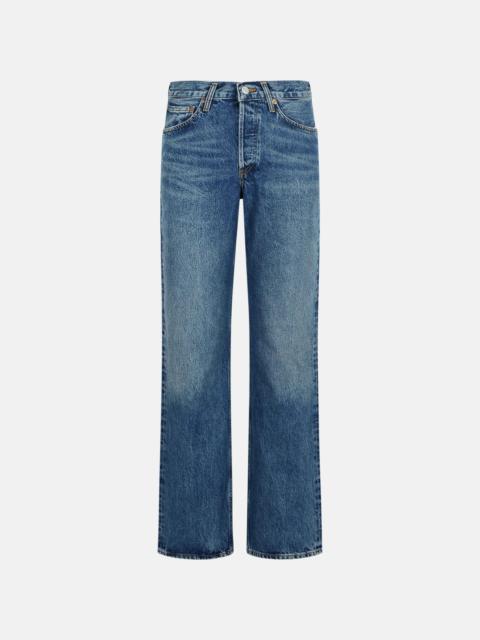 AGOLDE 'V-WAIST' BLUE DENIM JEANS
