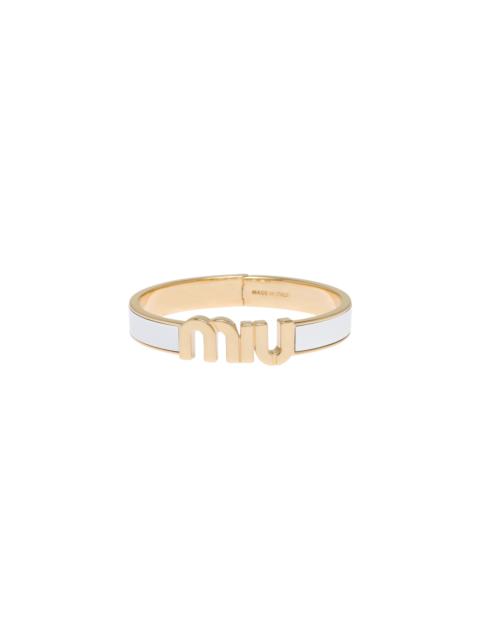 Miu Miu Enameled metal bracelet