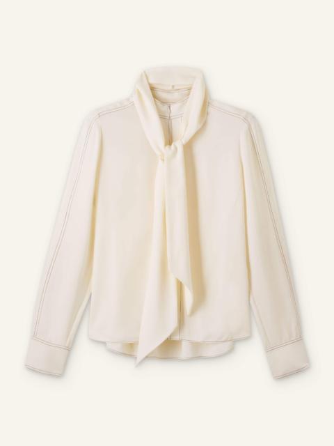 ME+EM High Neck Blouse + Tie