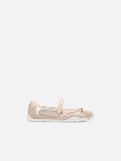 PINKO SPORTY BALLET FLATS WITH INSERTS AND PINKO LETTERING