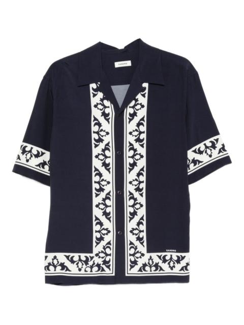 Sandro short-sleeve button-fastening shirt