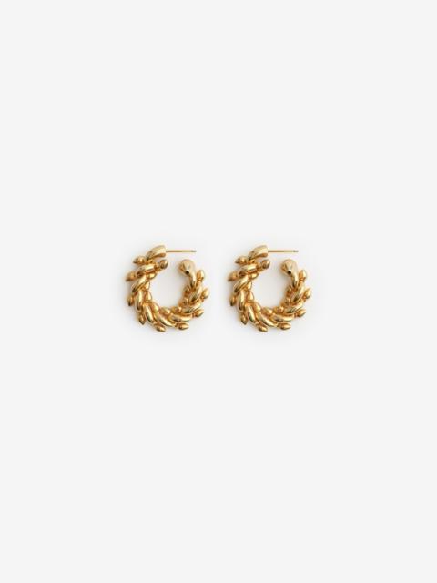 Gold-plated Spear Chain Earrings