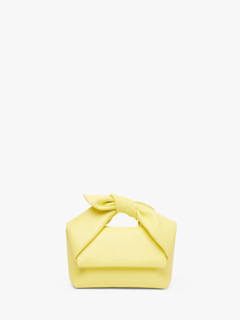JW Anderson MEDIUM BOW TWISTER - LEATHER TOP HANDLE BAG