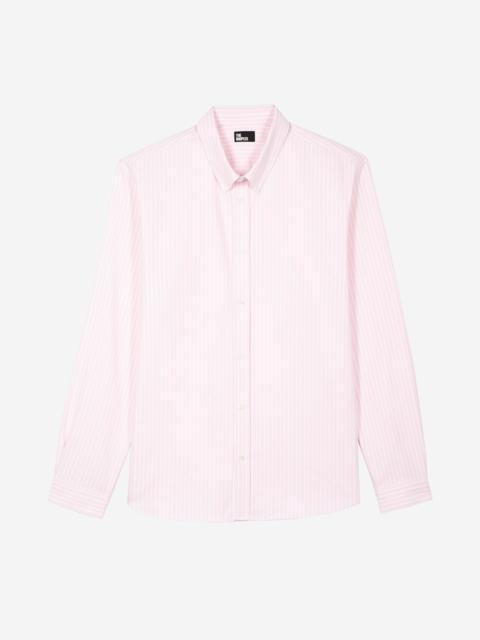 The Kooples WHITE AND PINK STRIPED SHIRT