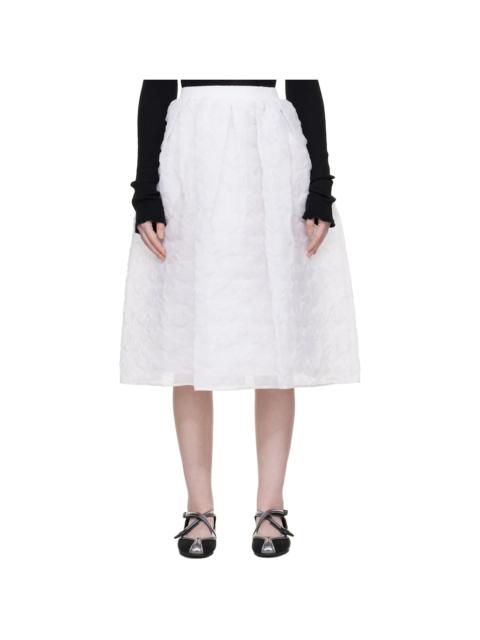 CECILIE BAHNSEN White CBmala Midi Skirt