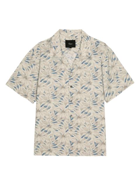 Rails Men's Rhodes Callalily Camp Shirt - Callalily Cream