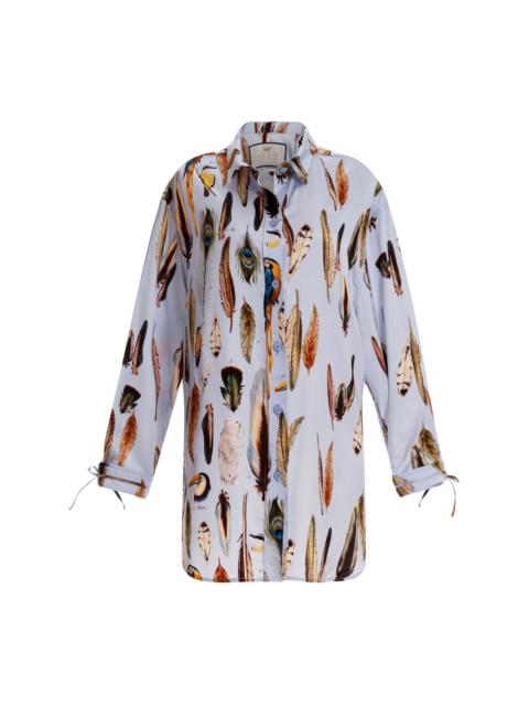 Agua by Agua Bendita Cecilia Pluma graphic-print shirt