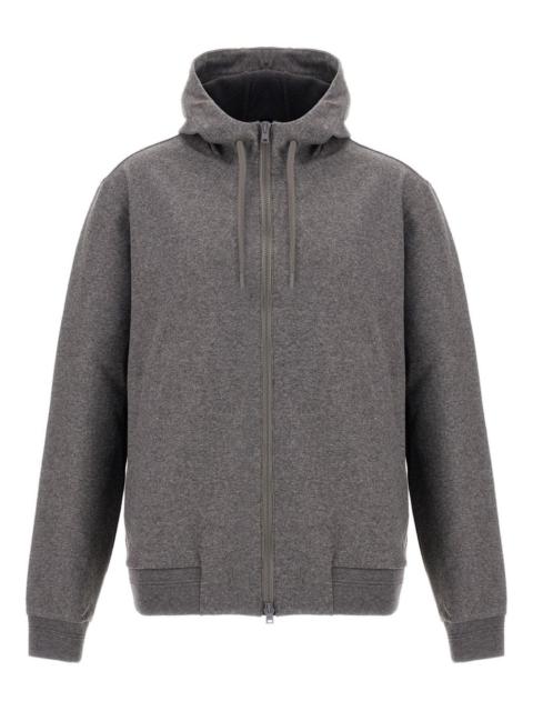 Herno hooded zip-up jacket