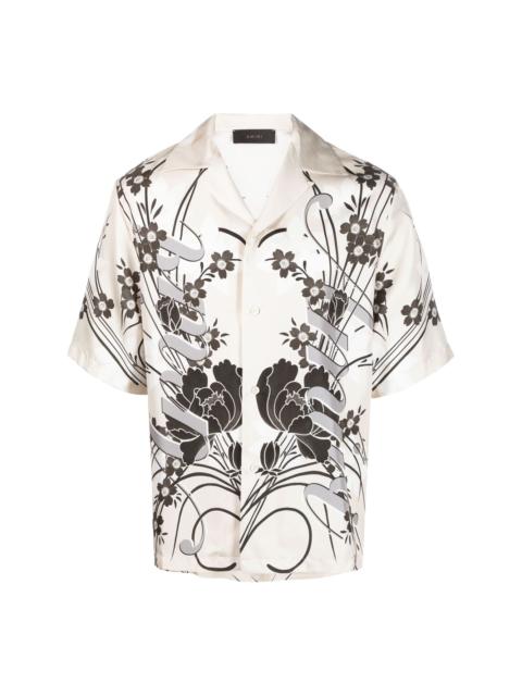 AMIRI floral-print silk shirt