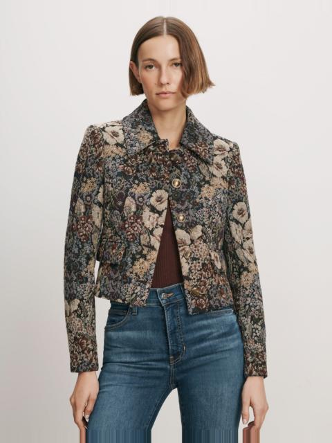 VERONICA BEARD WILDE REMOVABLE-COLLAR BROCADE JACKET