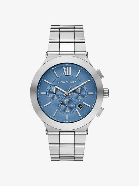 MICHAEL KORS Oversized Billie Silver-Tone Watch
