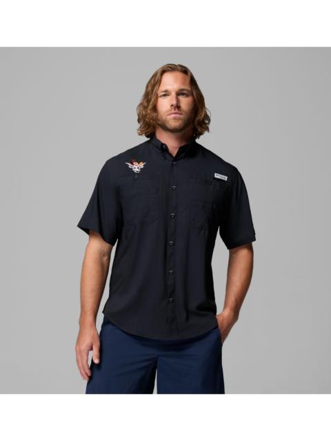 Columbia Men's Collegiate PFG Tamiami Short Sleeve Shirt - Texas