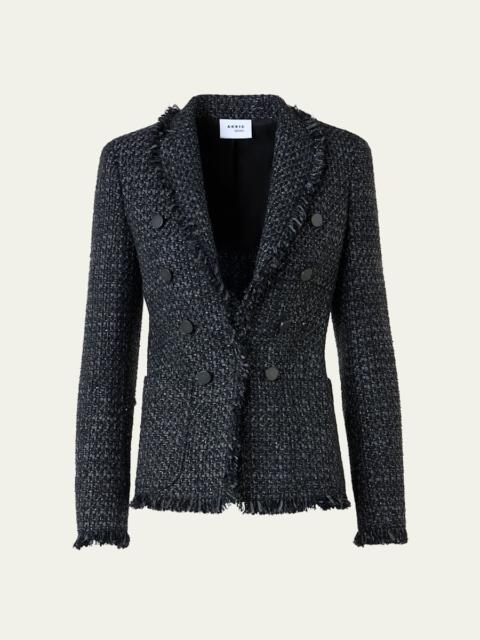AKRIS Salt and Pepper Tweed Jacket