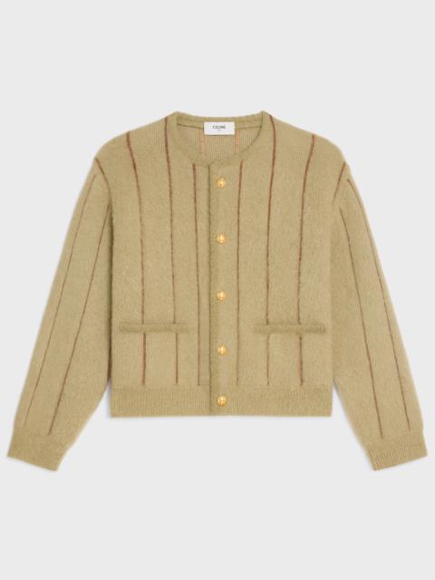 CELINE cardigan jacket in brushed mohair