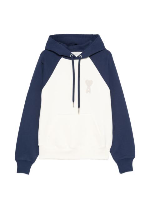 AMI Paris heart logo hooded sweatshirt