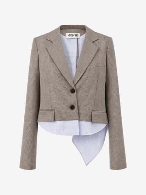 Monse back cascade blazer