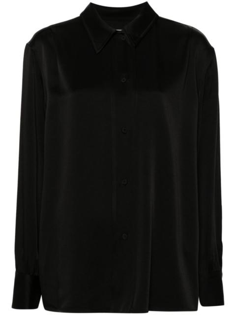 Jil Sander Jil Sander Pointed-collar Satin Shirt