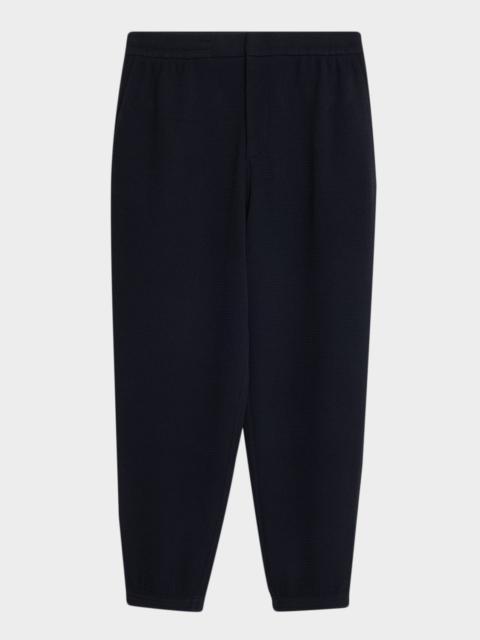EMPORIO ARMANI Men's Textured Jersey Trousers