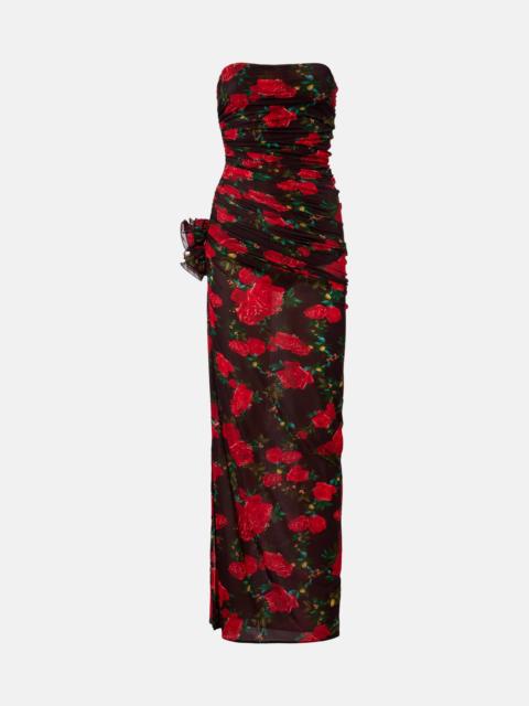 MAGDA BUTRYM Floral ruched gown