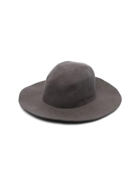 White Mountaineering scallop-edge fedora hat