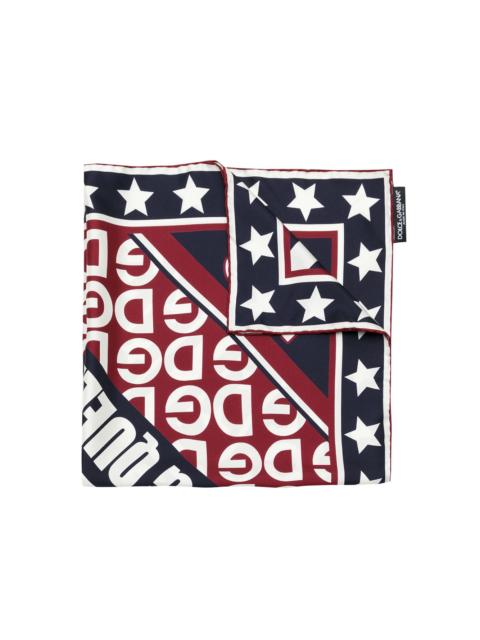 Dolce & Gabbana printed DG logo scarf