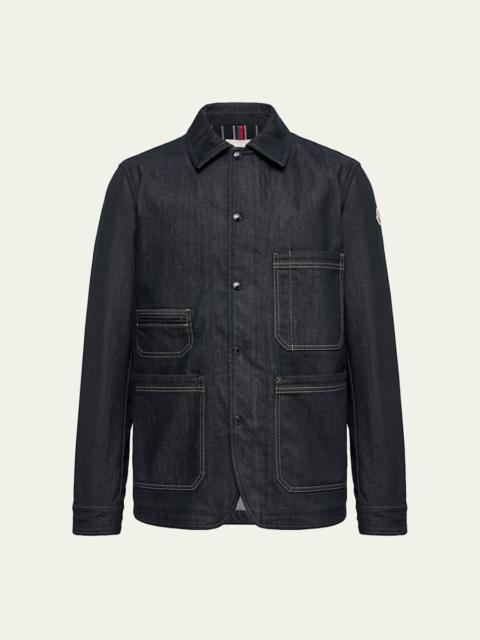 Moncler Grenoble Men's Haderu Denim Shirt Jacket
