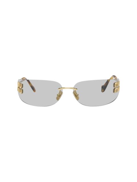 Miu Miu Gold Aube Sunglasses