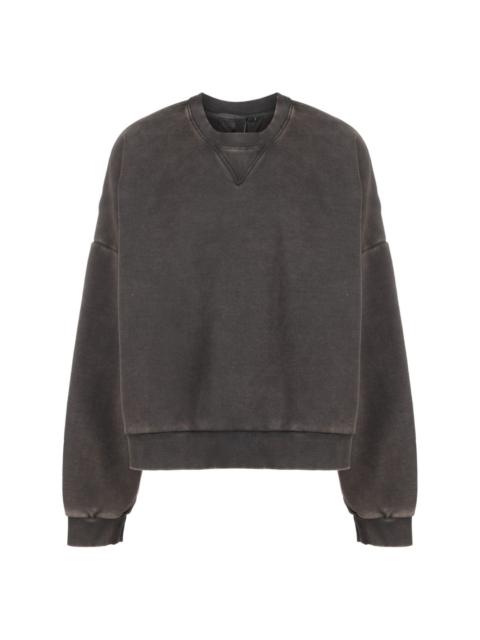 mélange-effect cotton sweatshirt