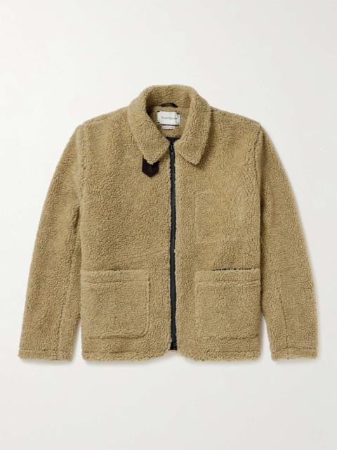 Oliver Spencer Lambeth Corduroy-Trimmed Fleece Jacket