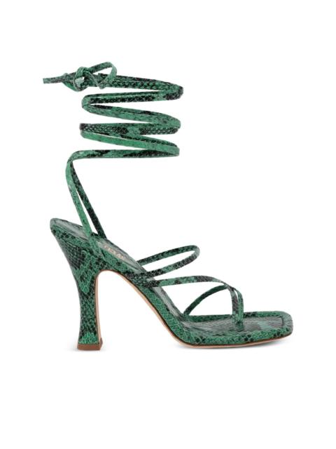 PARIS TEXAS 110mm strappy square-toe sandals
