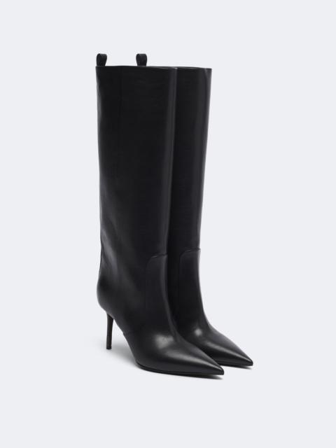Brunello Cucinelli Monili leather knee-high boots