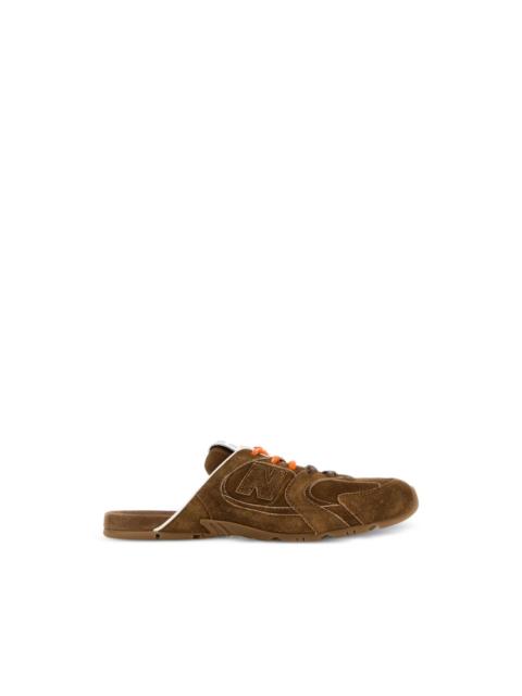 Miu Miu x New Balance suede mules