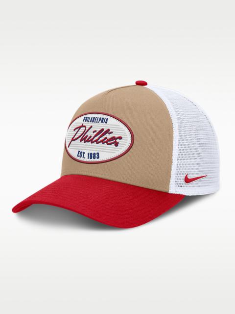 Nike Philadelphia Phillies Rise Men's Nike MLB A-Frame Trucker Adjustable Hat