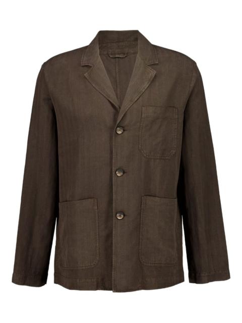 FRESCOBOL CARIOCA three-button linen blazer