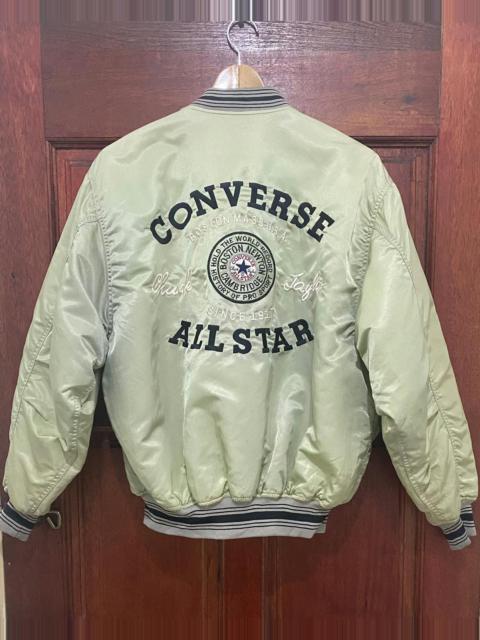 Other Designers VINTAGE CONVERSE BOMBER JACKET BIG LOGO MADE JAPAN pen1121 REVERSIBLE