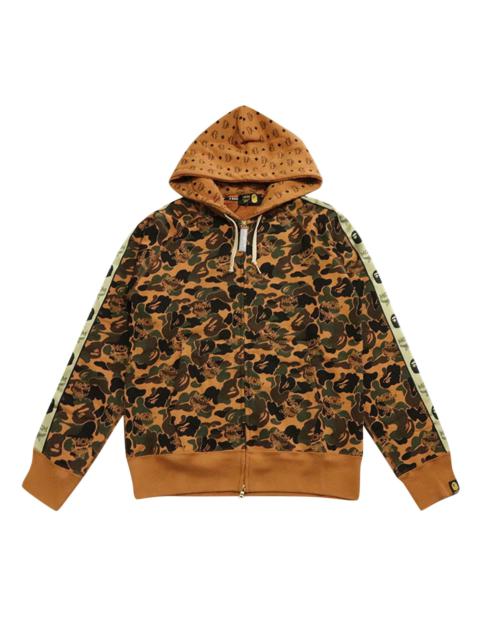 BAPE x MCM Camo Zip Hoodie 'Brown'