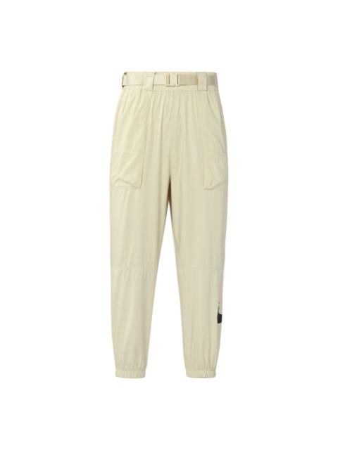 Nike (WMNS) Nike Sportswear Swoosh Woven Bundle Feet Sports Long Pants Gray CJ3777-238