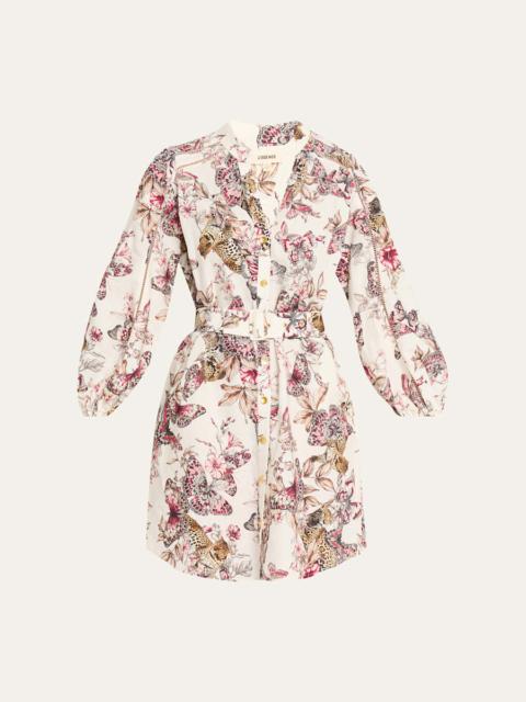L'AGENCE Kiersten Belted Mini Shirtdress