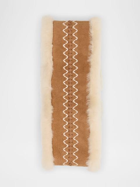 UGG Embroidered Dyed Shearling Headband