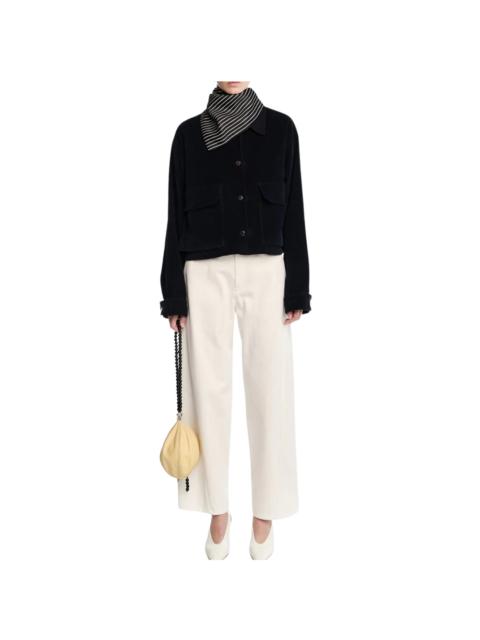 MARIA McMANUS Navy Cropped A-Line Jacket