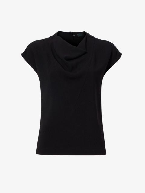 Matte Viscose Crepe Shell Top