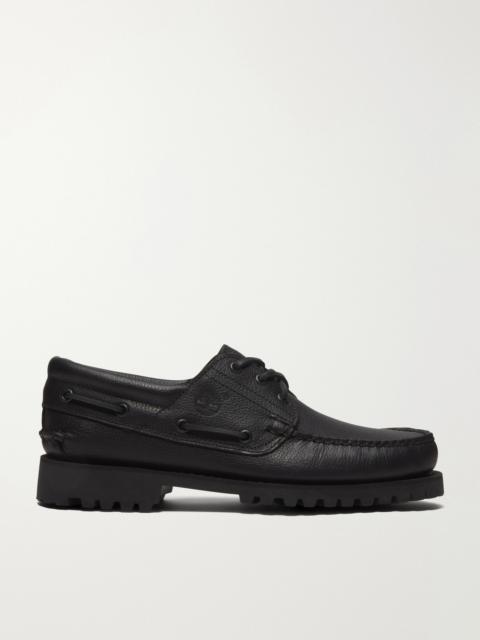 Timberland Authentic 3-Eye Lug Full-Grain Leather Boat Shoes