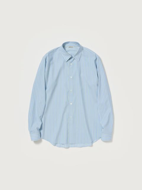 AURALEE SUPER FINE WOOL STRIPE SHIRT