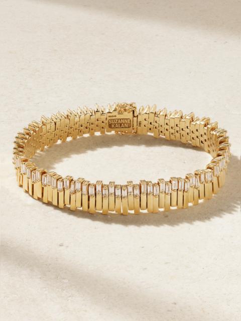 SUZANNE KALAN 18-karat Gold Diamond Tennis Bracelet